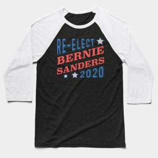 Re-Elect Bernie Sanders 2020 (Tri Color) Baseball T-Shirt